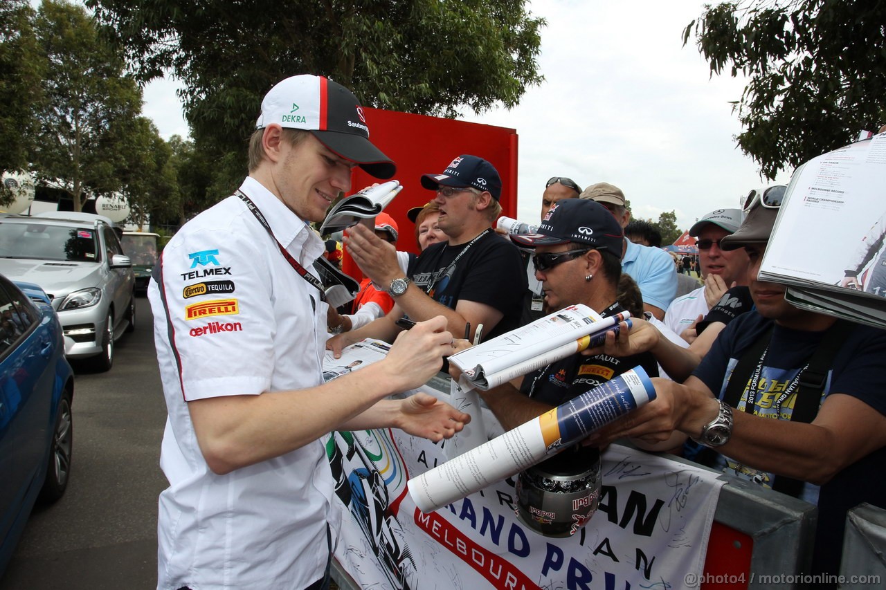 GP AUSTRALIA, 16.03.2013- Nico Hulkenberg (GER) Sauber F1 Team C32 