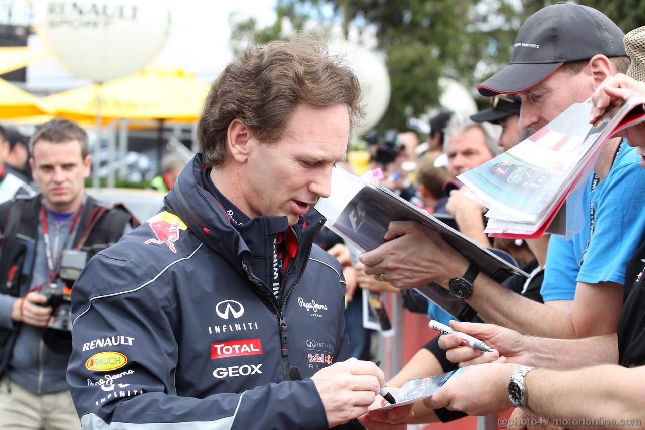 GP AUSTRALIA, 16.03.2013- Christian Horner (GBR), Red Bull Racing, Sporting Director 