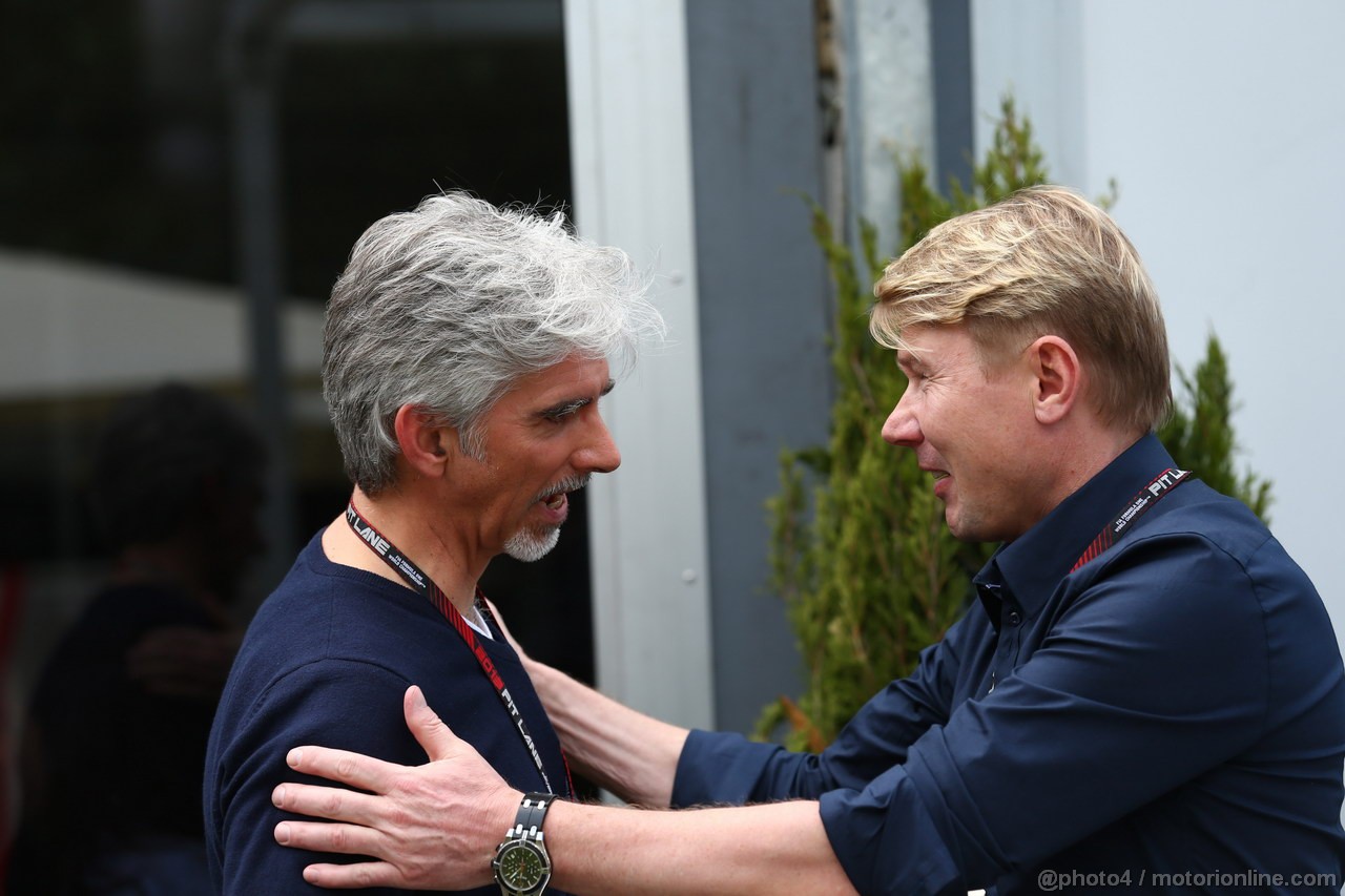 GP AUSTRALIA, 16.03.2013- Demon Hill e Mika Hakkinen (FIN), ex F1 driver