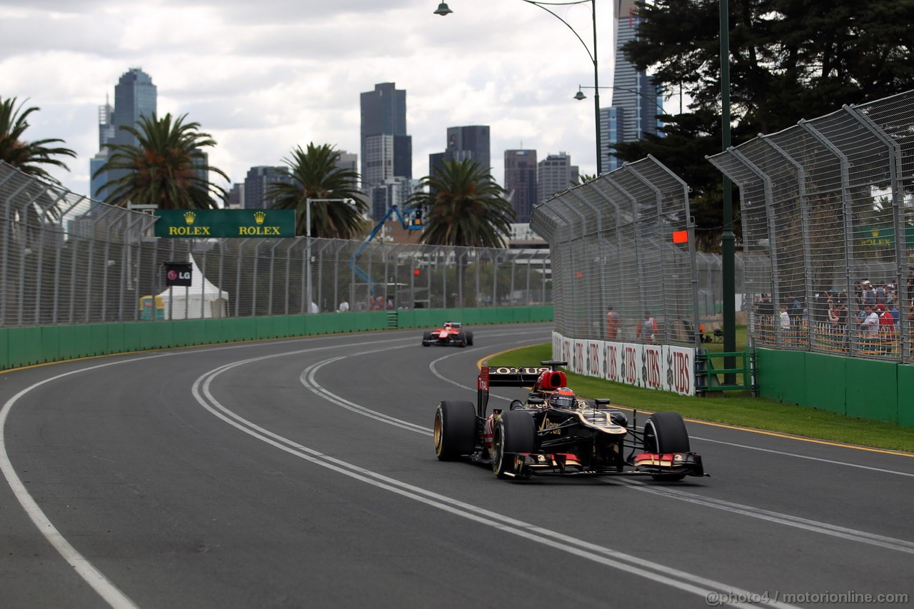 GP AUSTRALIA, 16.03.2013- Prove Libere 3, Kimi Raikkonen (FIN) Lotus F1 Team E21 