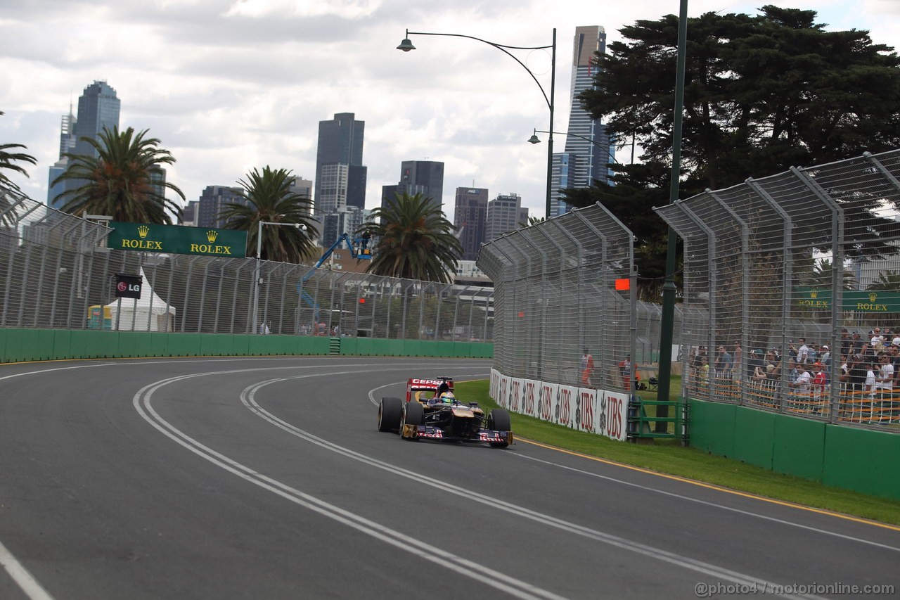 GP AUSTRALIA, 16.03.2013- Prove Libere 3, Jean-Eric Vergne (FRA) Scuderia Toro Rosso STR8 