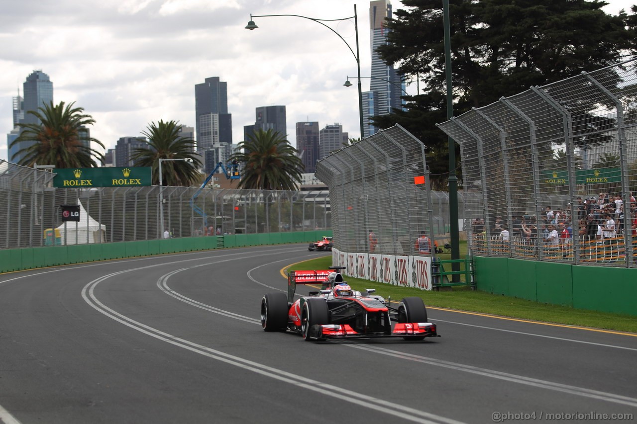 GP AUSTRALIA, 16.03.2013- Prove Libere 3, Jenson Button (GBR) McLaren Mercedes MP4-28 