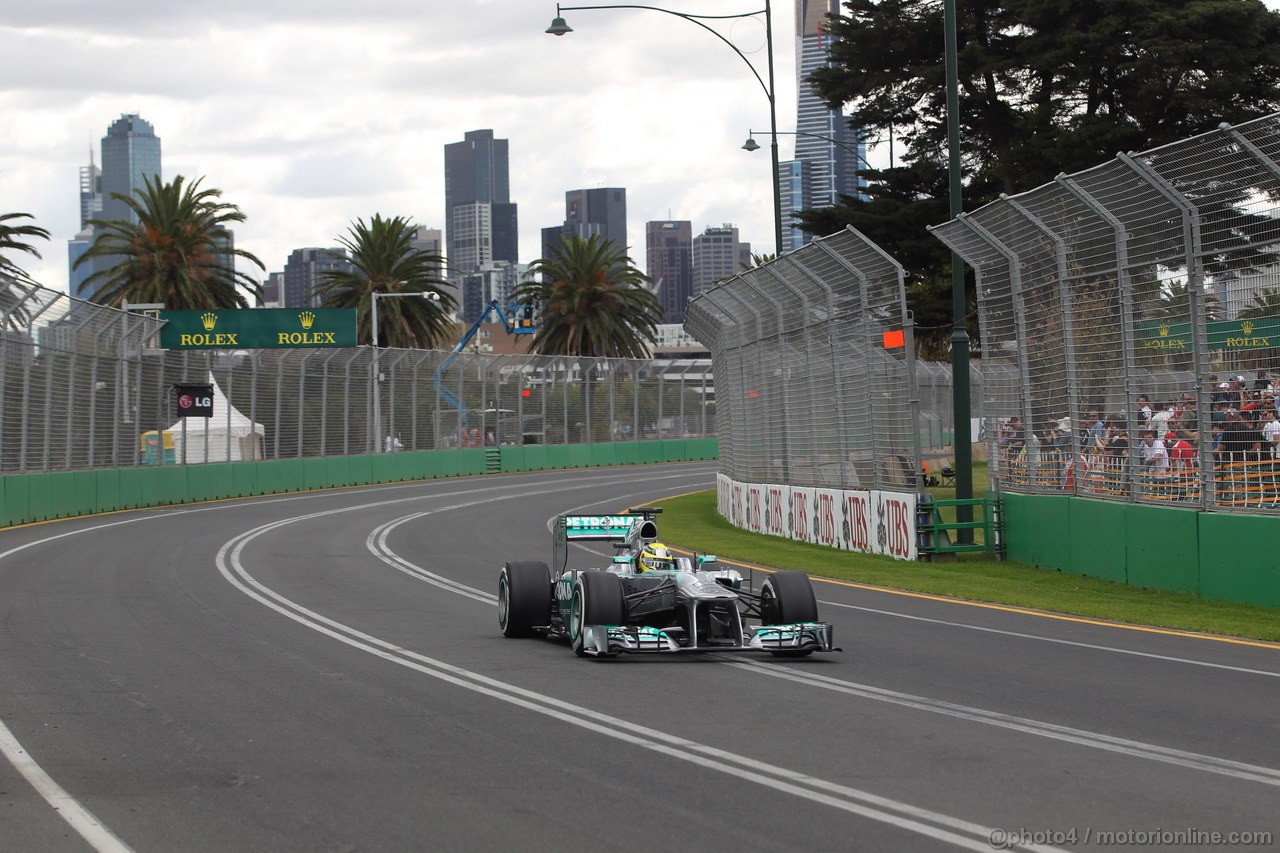 GP AUSTRALIA, 16.03.2013- Prove Libere 3, Nico Rosberg (GER) Mercedes AMG F1 W04 