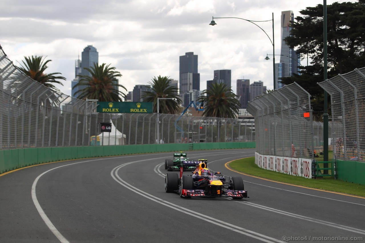 GP AUSTRALIA, 16.03.2013- Prove Libere 3, Mark Webber (AUS) Red Bull Racing RB9 