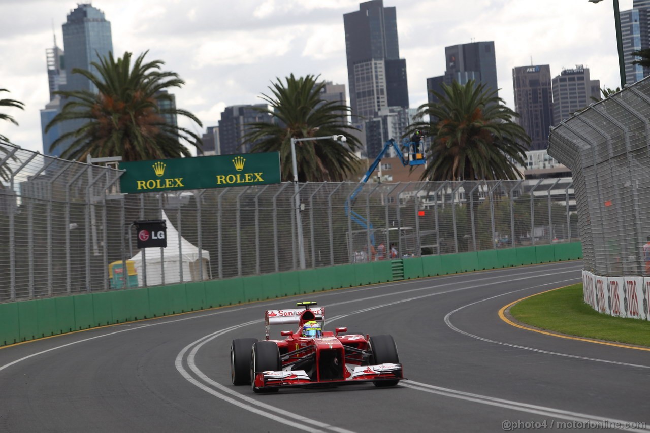 GP AUSTRALIA, 16.03.2013- Prove Libere 3, Felipe Massa (BRA) Ferrari F138 