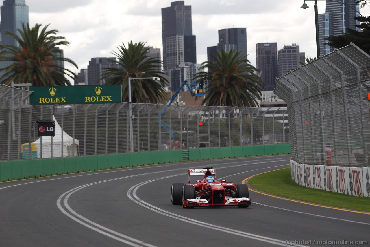 GP AUSTRALIA, 16.03.2013- Prove Libere 3, Fernando Alonso (ESP) Ferrari F138 