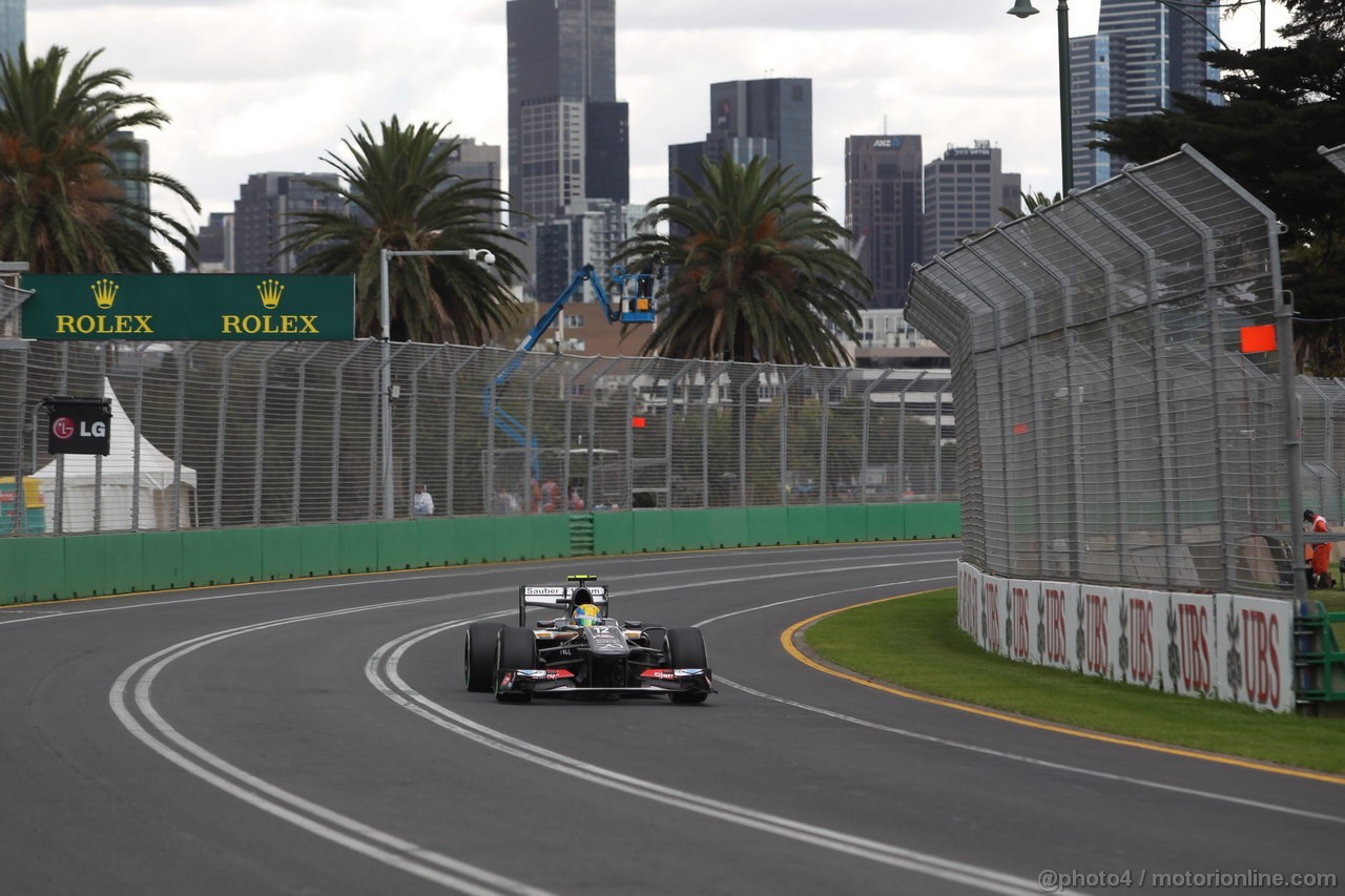 GP AUSTRALIA, 16.03.2013- Prove Libere 3, Esteban Gutierrez (MEX), Sauber F1 Team C32 