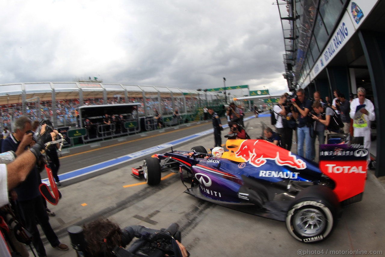 GP AUSTRALIA, 16.03.2013- Prove Libere 3, Sebastian Vettel (GER) Red Bull Racing RB9 