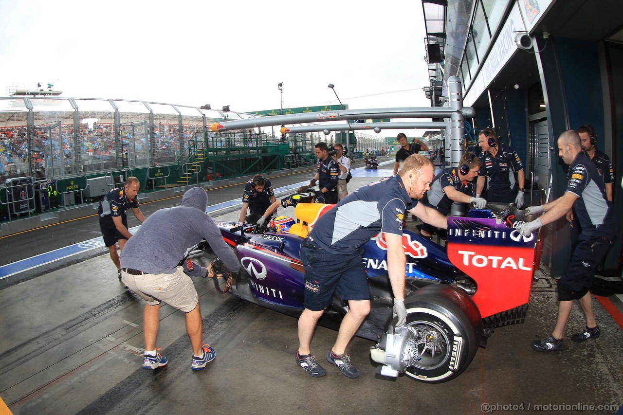 GP AUSTRALIA, 16.03.2013- Prove Libere 3, Mark Webber (AUS) Red Bull Racing RB9 