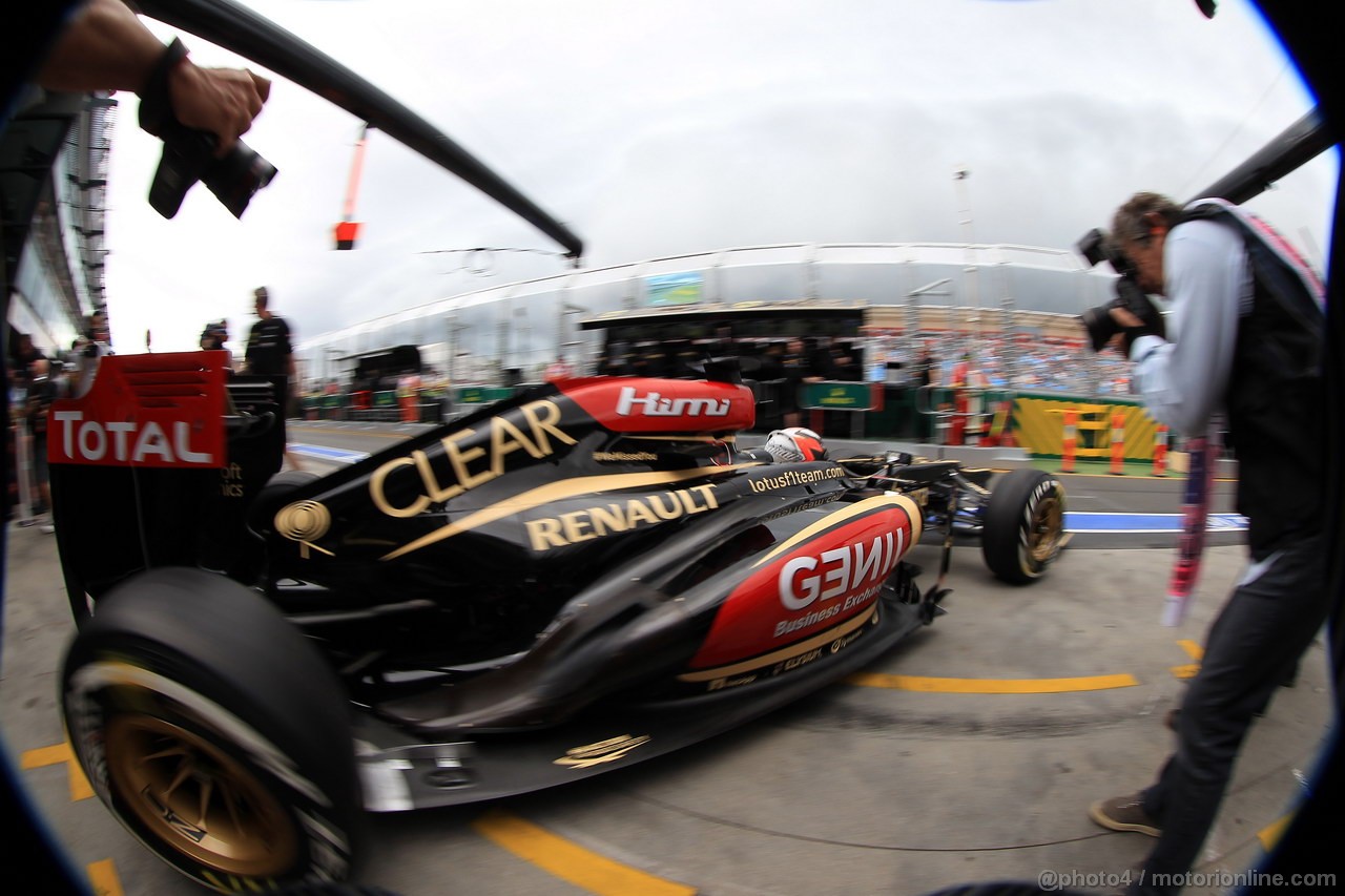 GP AUSTRALIA, 16.03.2013- Prove Libere 3, Kimi Raikkonen (FIN) Lotus F1 Team E21 