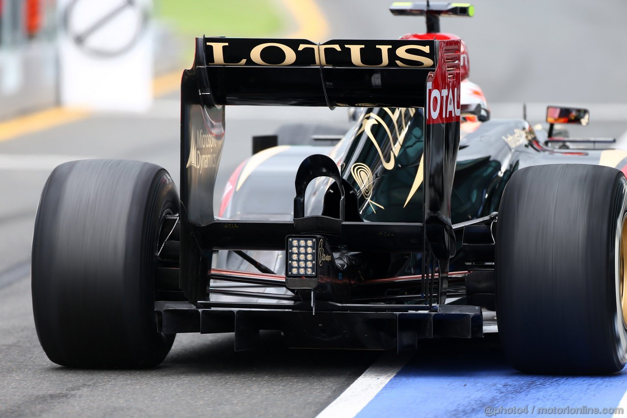 GP AUSTRALIA, 16.03.2013- Prove Libere 3, Romain Grosjean (FRA) Lotus F1 Team E21 