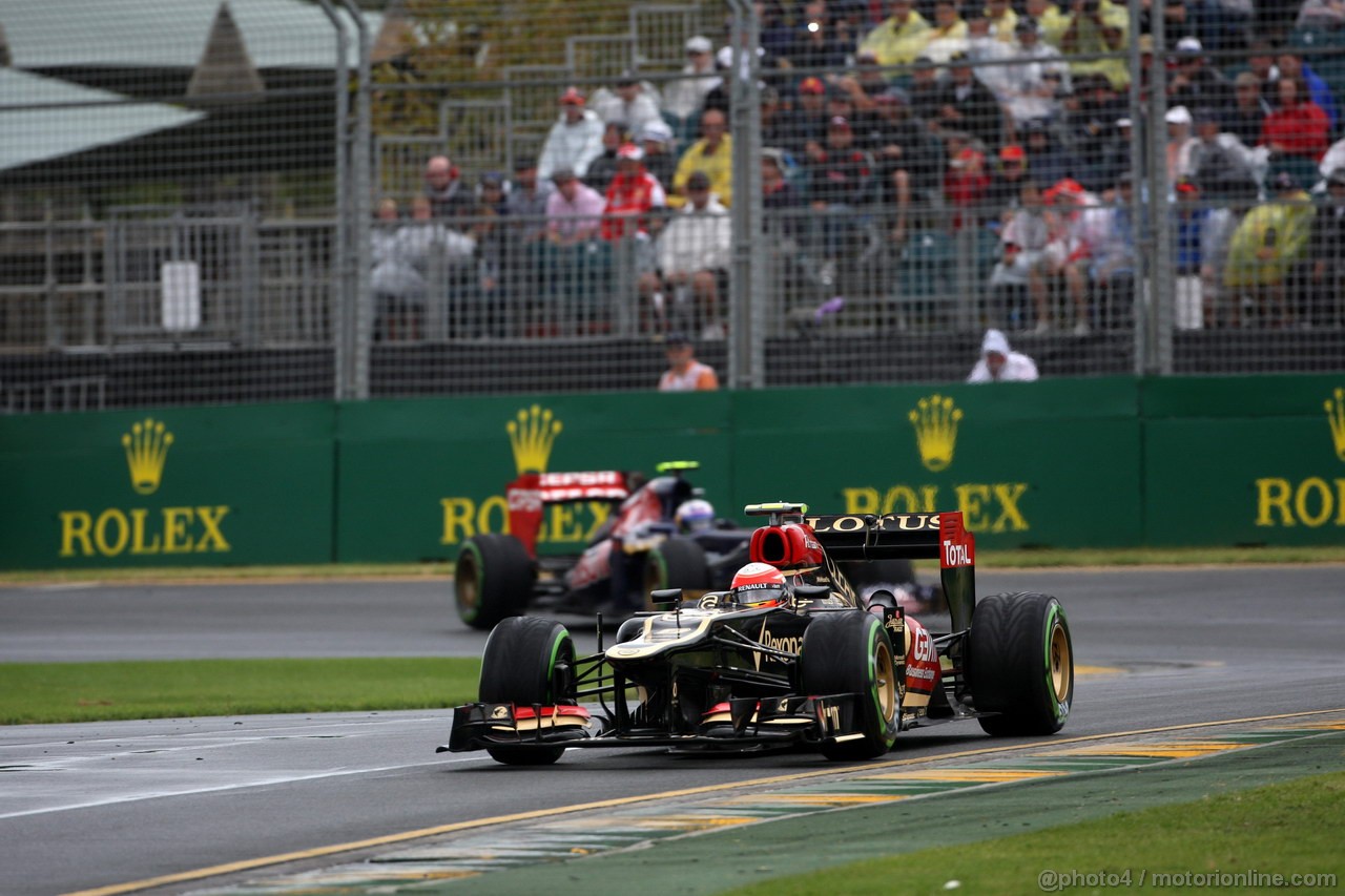 GP AUSTRALIA, 16.03.2013- Prove Libere 3, Romain Grosjean (FRA) Lotus F1 Team E21