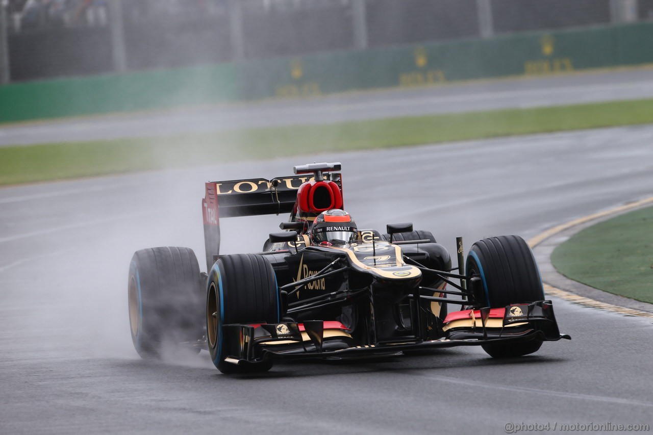 GP AUSTRALIA, 16.03.2013- Prove Libere 3, Kimi Raikkonen (FIN) Lotus F1 Team E21 