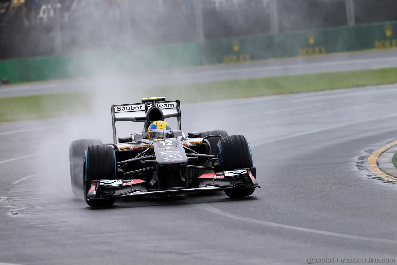 GP AUSTRALIA, 16.03.2013- Prove Libere 3, Esteban Gutierrez (MEX), Sauber F1 Team C32 