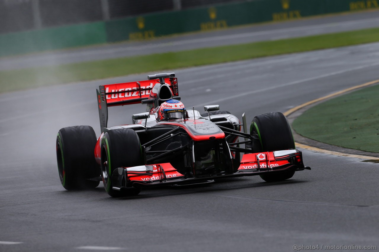 GP AUSTRALIA, 16.03.2013- Prove Libere 3, Jenson Button (GBR) McLaren Mercedes MP4-28 