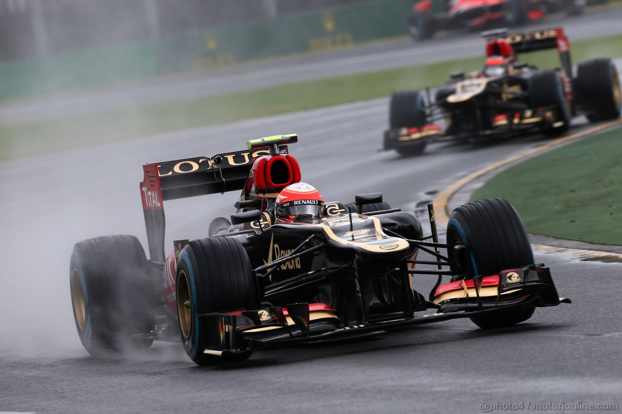 GP AUSTRALIA, 16.03.2013- Prove Libere 3, Romain Grosjean (FRA) Lotus F1 Team E21 