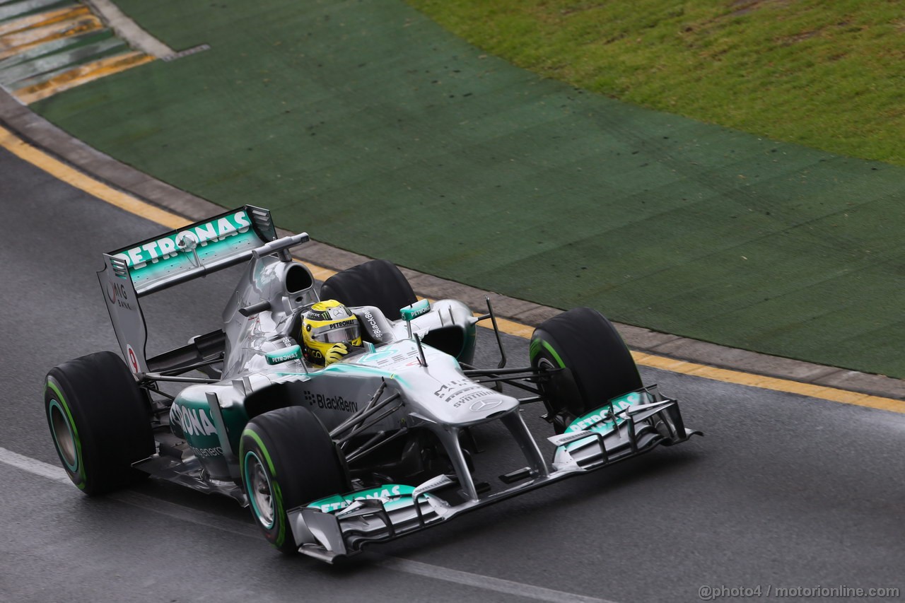 GP AUSTRALIA, 16.03.2013- Prove Libere 3, Nico Rosberg (GER) Mercedes AMG F1 W04 