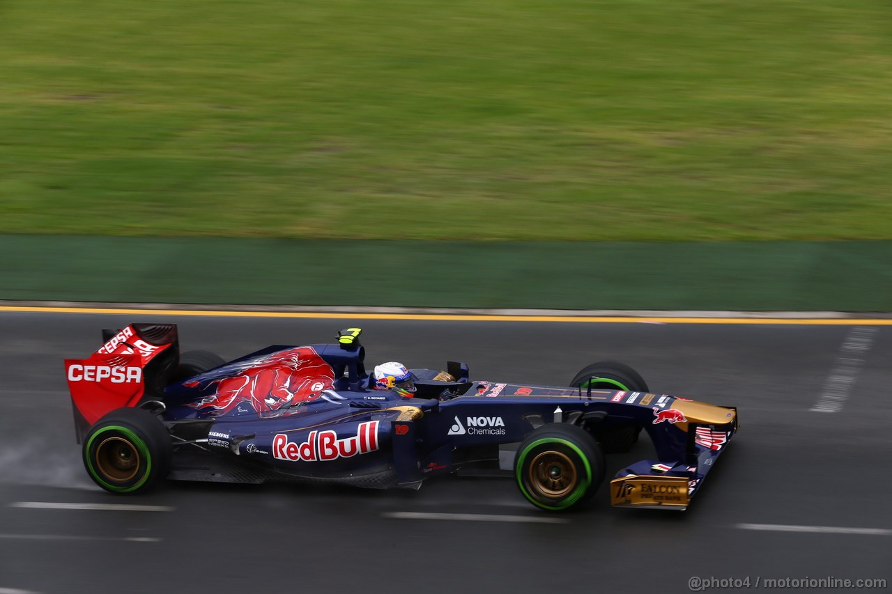 GP AUSTRALIA, 16.03.2013- Prove Libere 3, Jean-Eric Vergne (FRA) Scuderia Toro Rosso STR8 