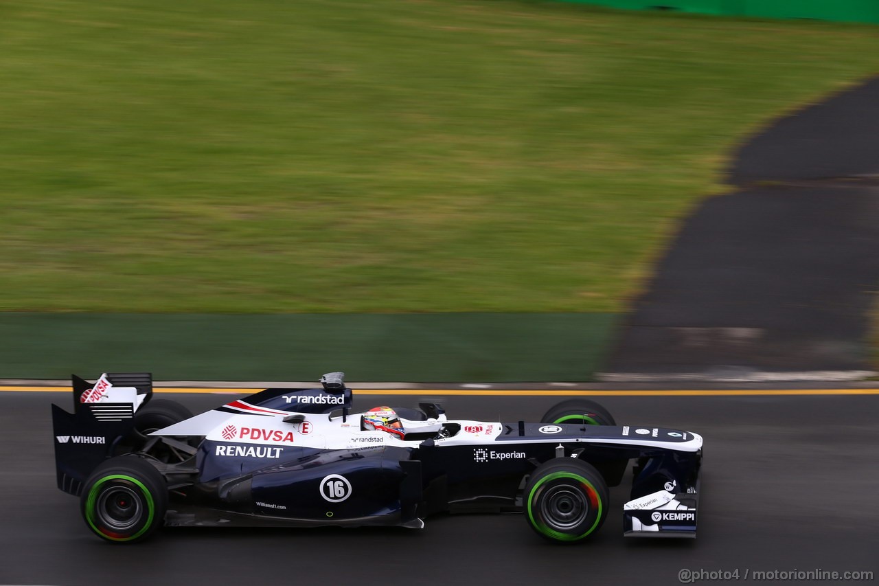 GP AUSTRALIA, 16.03.2013- Prove Libere 3, Pastor Maldonado (VEN) Williams F1 Team FW35 