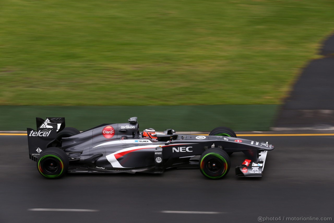 GP AUSTRALIA, 16.03.2013- Prove Libere 3, Nico Hulkenberg (GER) Sauber F1 Team C32 