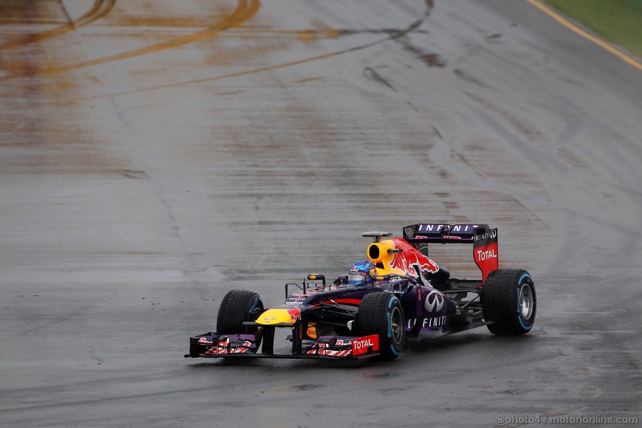 GP AUSTRALIA, 16.03.2013- Qualifiche, Sebastian Vettel (GER) Red Bull Racing RB9 