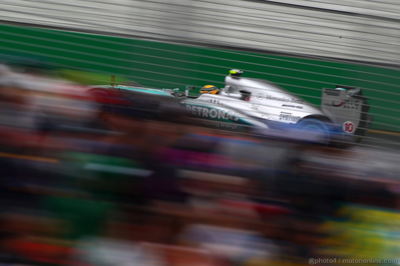 GP AUSTRALIA, 16.03.2013- Qualifiche, Lewis Hamilton (GBR) Mercedes AMG F1 W04 