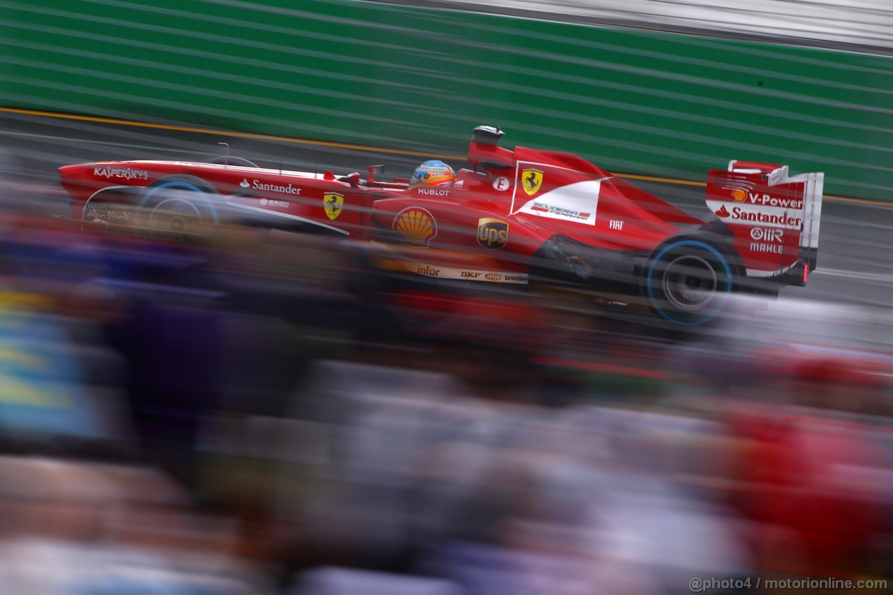 GP AUSTRALIA, 16.03.2013- Qualifiche, Fernando Alonso (ESP) Ferrari F138 