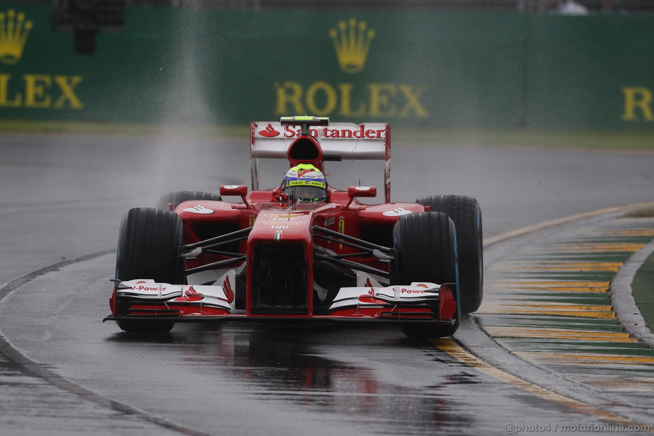 GP AUSTRALIA, 16.03.2013- Qualifiche, Felipe Massa (BRA) Ferrari F138 