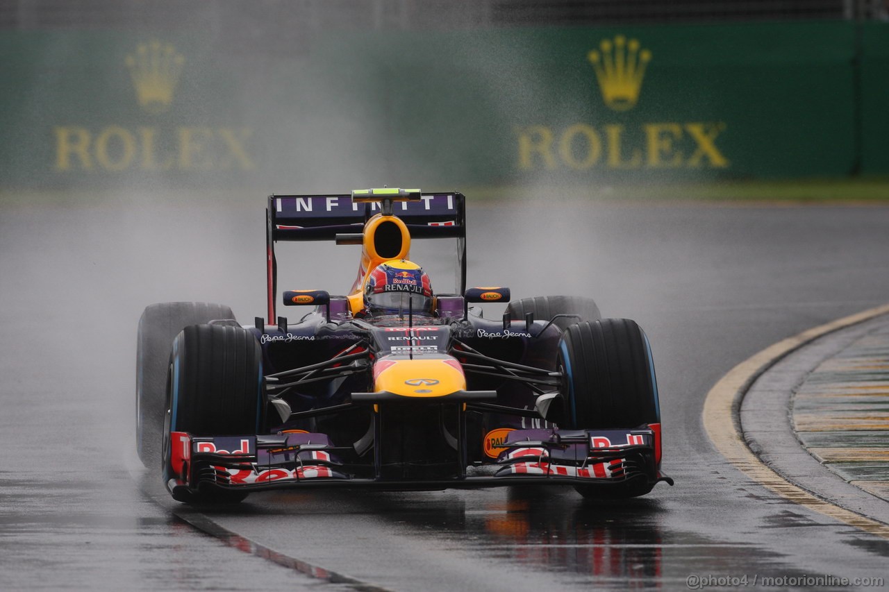 GP AUSTRALIA, 16.03.2013- Qualifiche, Mark Webber (AUS) Red Bull Racing RB9 