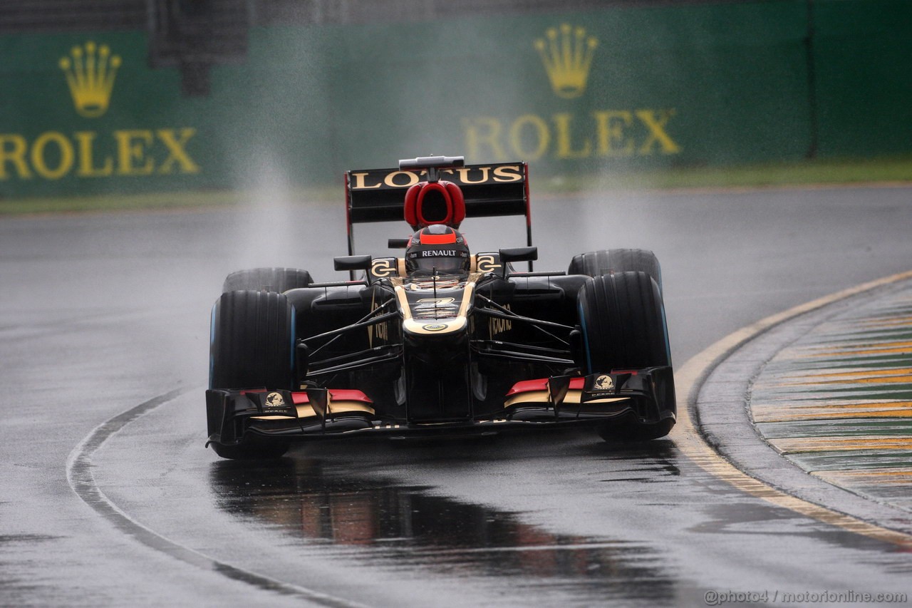 GP AUSTRALIA, 16.03.2013- Qualifiche, Kimi Raikkonen (FIN) Lotus F1 Team E21 