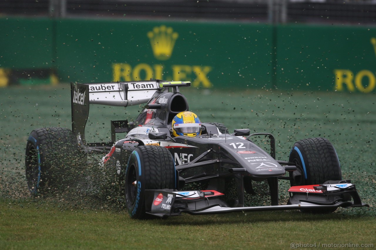 GP AUSTRALIA, 16.03.2013- Qualifiche, Esteban Gutierrez (MEX), Sauber F1 Team C32 