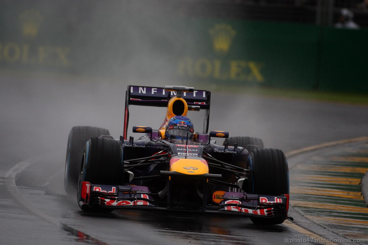 GP AUSTRALIA, 16.03.2013- Qualifiche, Sebastian Vettel (GER) Red Bull Racing RB9 