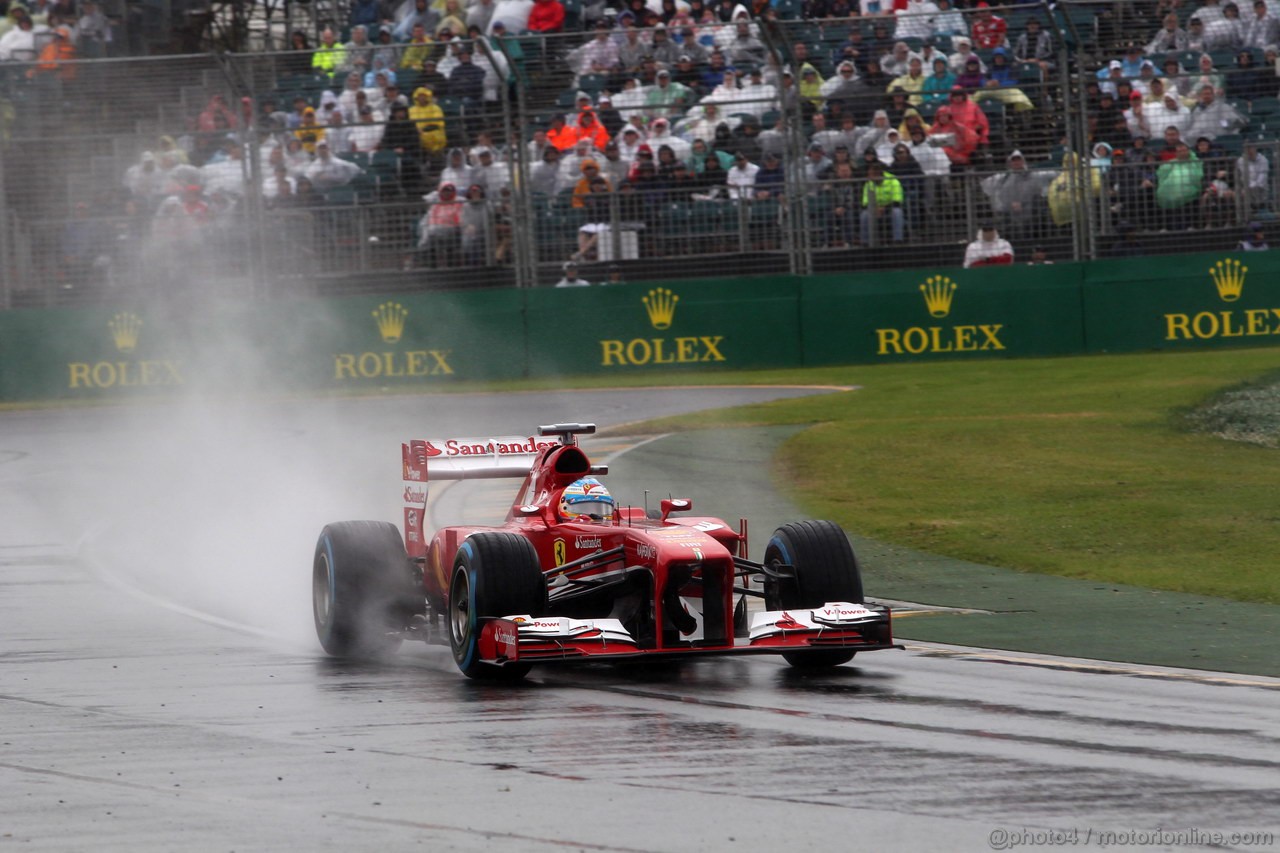 GP AUSTRALIA, 16.03.2013- Qualifiche, Fernando Alonso (ESP) Ferrari F138 