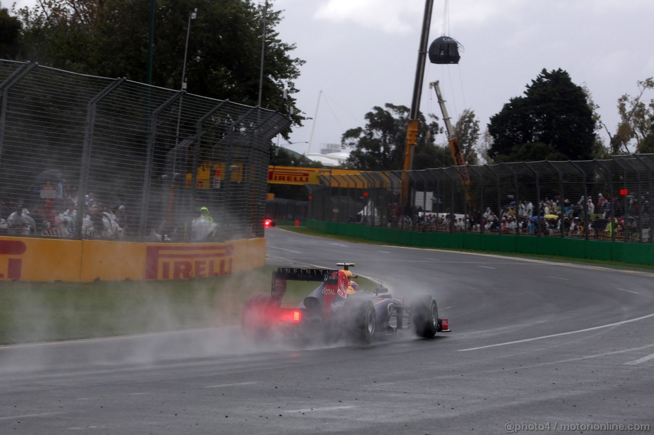 GP AUSTRALIA, 16.03.2013- Qualifiche, Mark Webber (AUS) Red Bull Racing RB9 