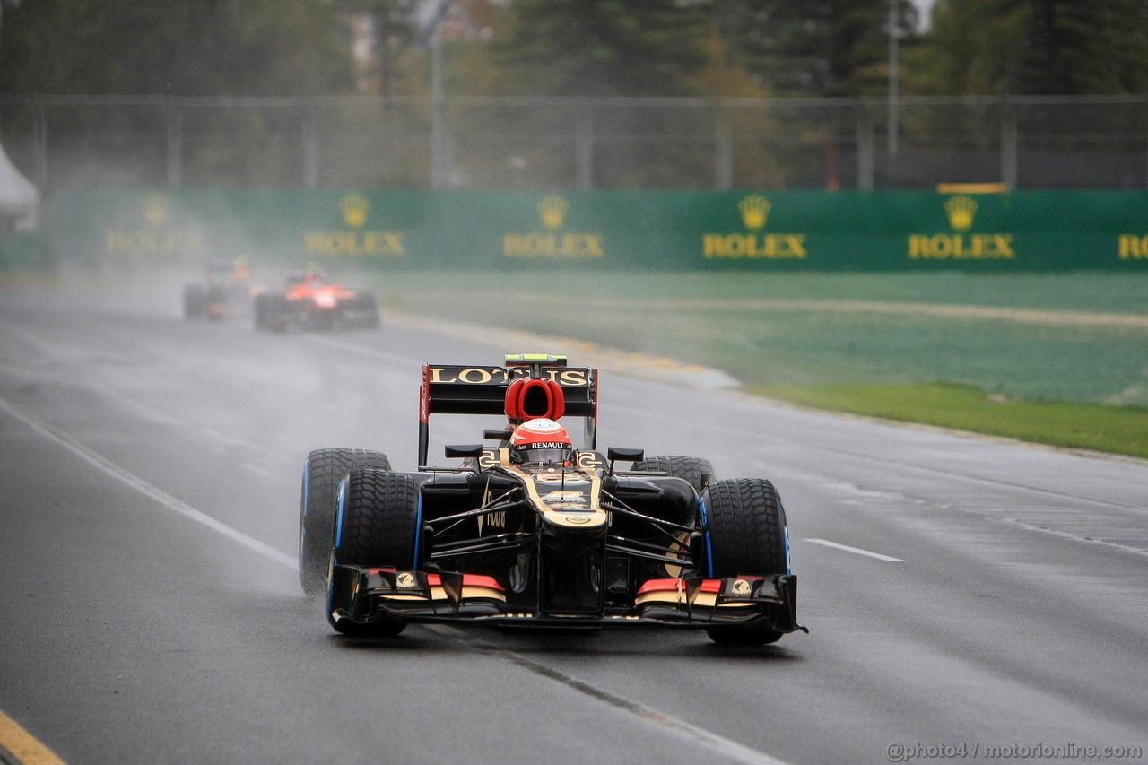 GP AUSTRALIA, 16.03.2013- Qualifiche, Romain Grosjean (FRA) Lotus F1 Team E21 