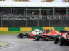 GP AUSTRALIA, 16.03.2013- Qualifiche, Jenson Button (GBR) McLaren Mercedes MP4-28 e Jules Bianchi (FRA) Marussia F1 Team MR02 