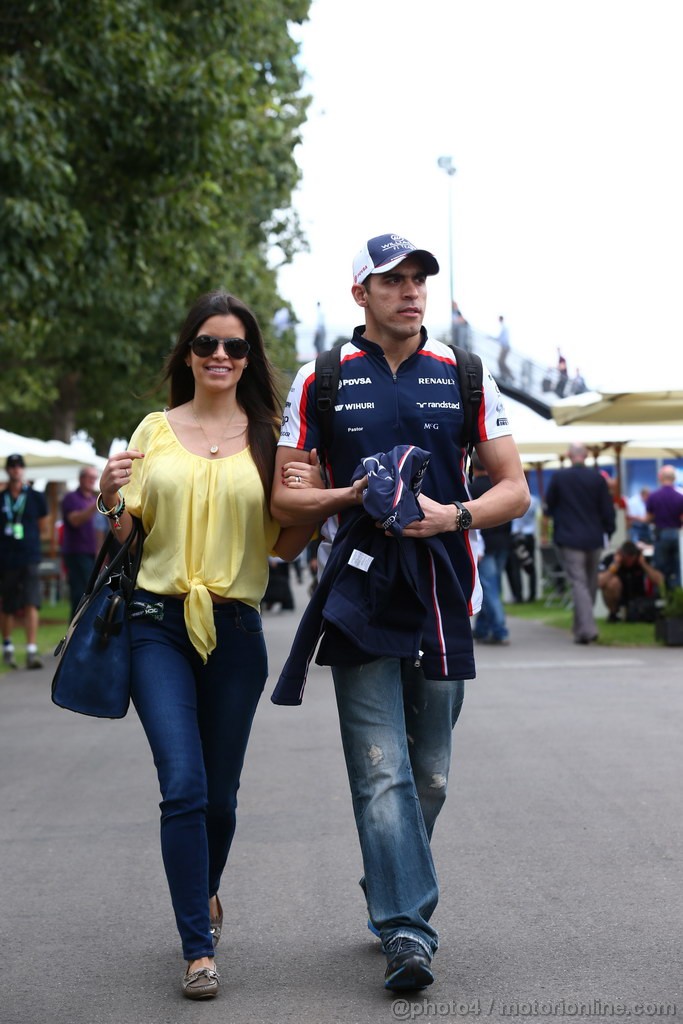 GP AUSTRALIA, 15.03.2013- Pastor Maldonado (VEN) Williams F1 Team FW35 e Domenica