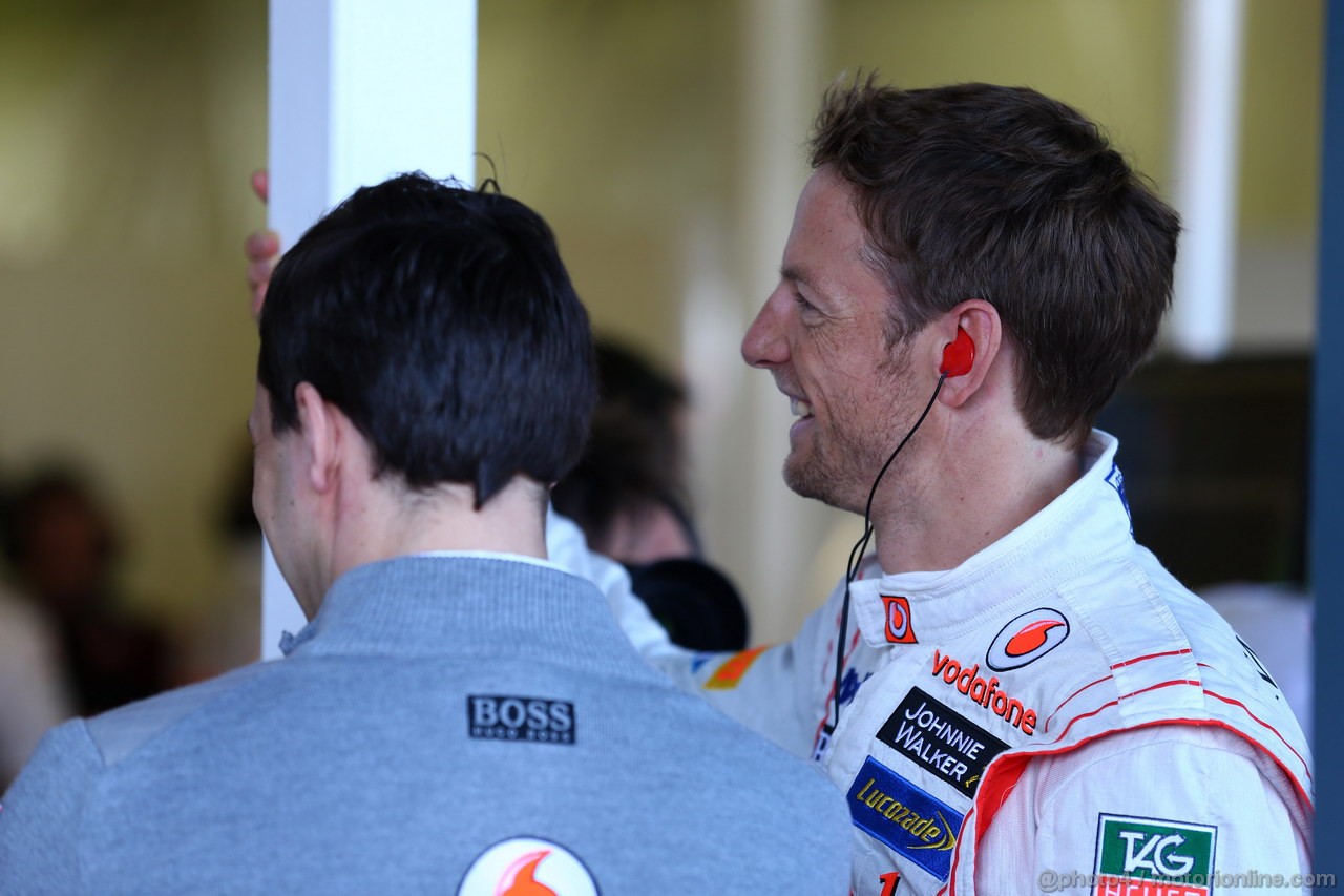 GP AUSTRALIA, 15.03.2013- Prove Libere 1, Jenson Button (GBR) McLaren Mercedes MP4-28 