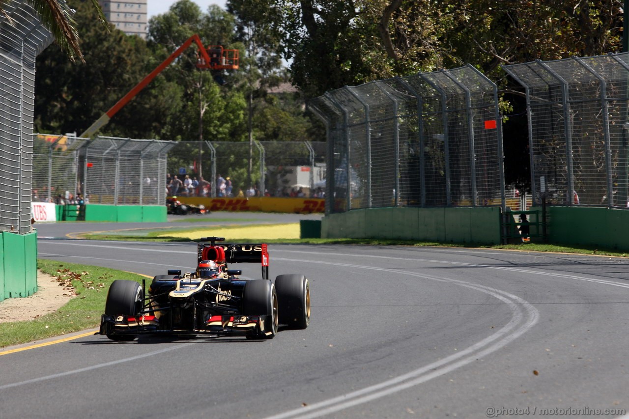 GP AUSTRALIA, 15.03.2013- Prove Libere 1, Kimi Raikkonen (FIN) Lotus F1 Team E21 