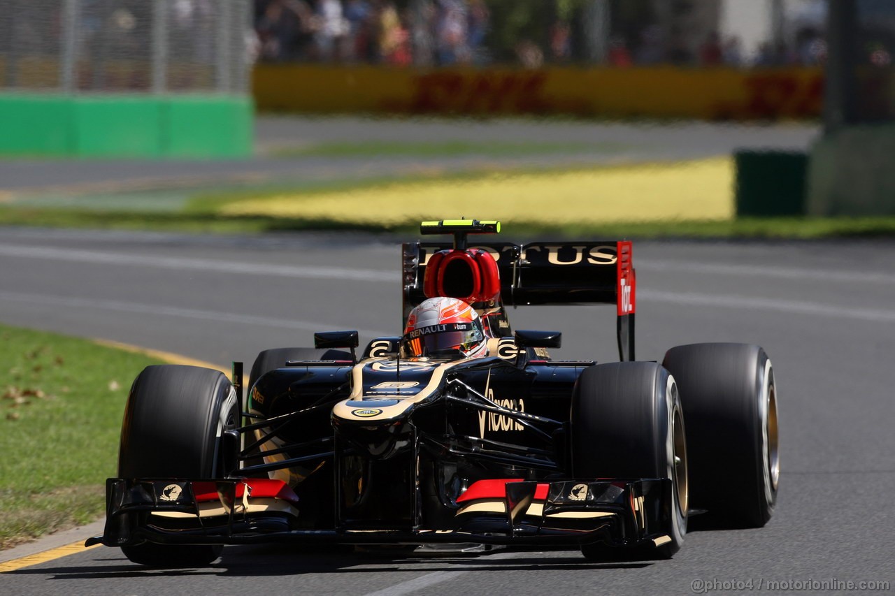 GP AUSTRALIA, 15.03.2013- Prove Libere 1, Romain Grosjean (FRA) Lotus F1 Team E21 