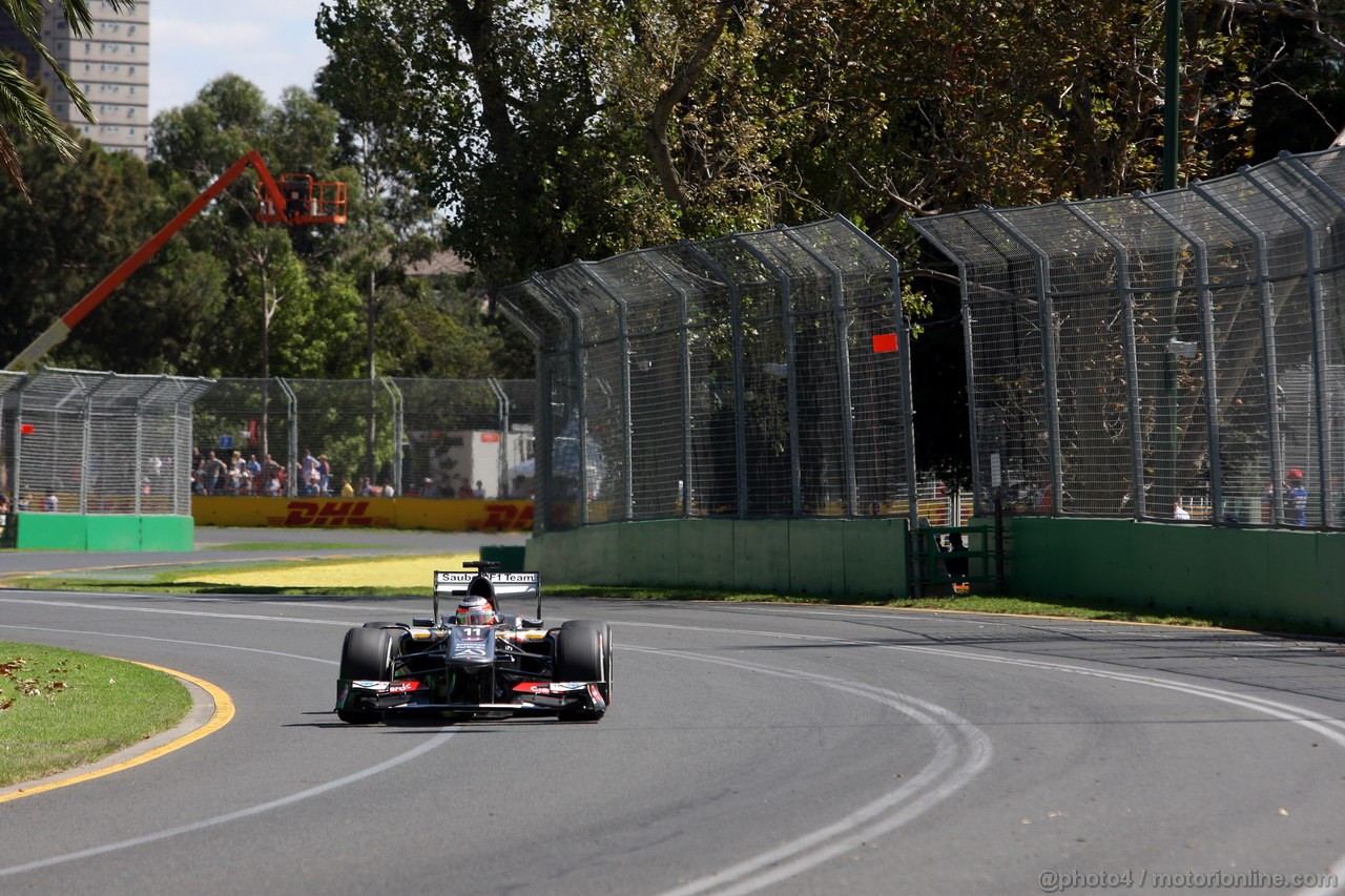 GP AUSTRALIA, 15.03.2013- Prove Libere 1, Nico Hulkenberg (GER) Sauber F1 Team C32 