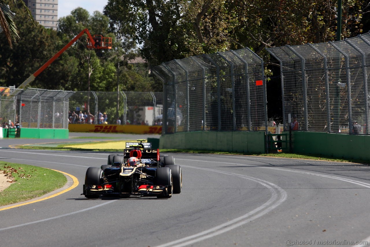 GP AUSTRALIA, 15.03.2013- Prove Libere 1, Romain Grosjean (FRA) Lotus F1 Team E21
