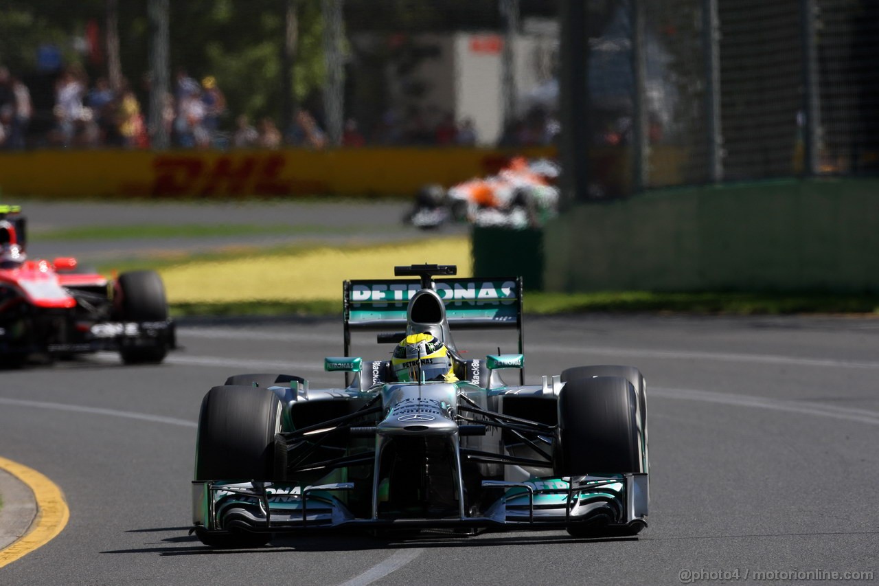 GP AUSTRALIA, 15.03.2013- Prove Libere 1, Nico Rosberg (GER) Mercedes AMG F1 W04 