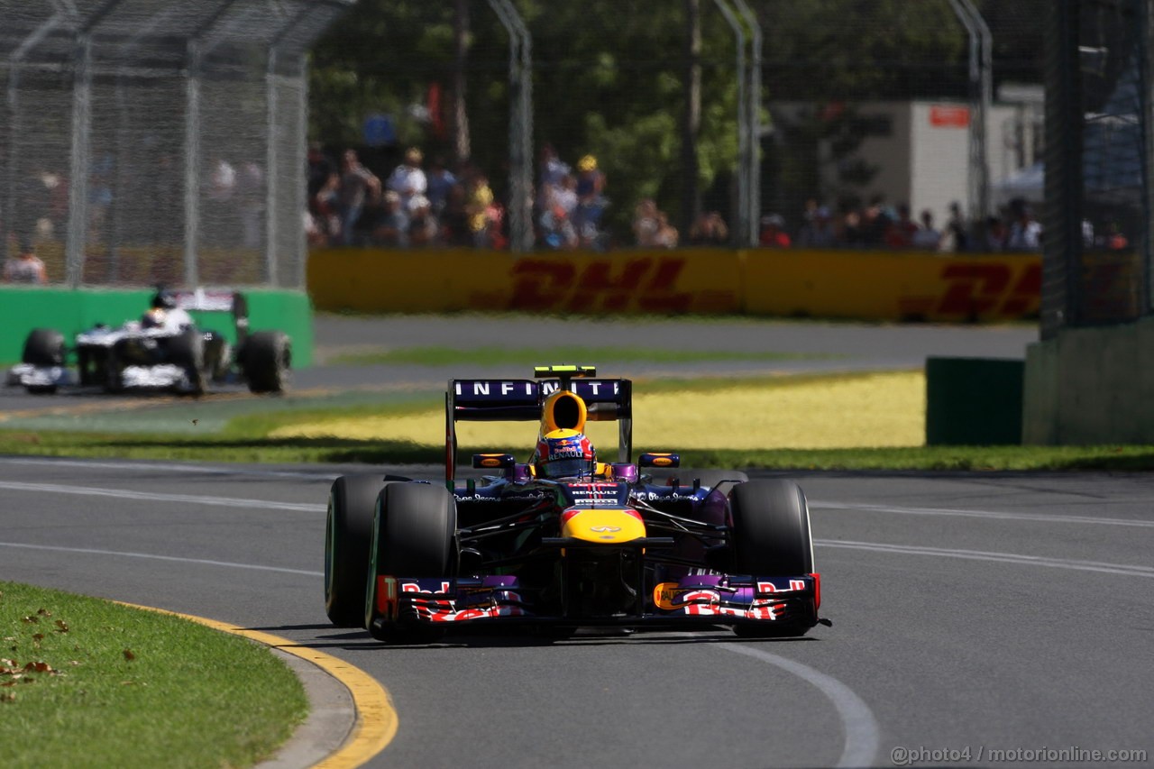 GP AUSTRALIA, 15.03.2013- Prove Libere 1, Mark Webber (AUS) Red Bull Racing RB9 