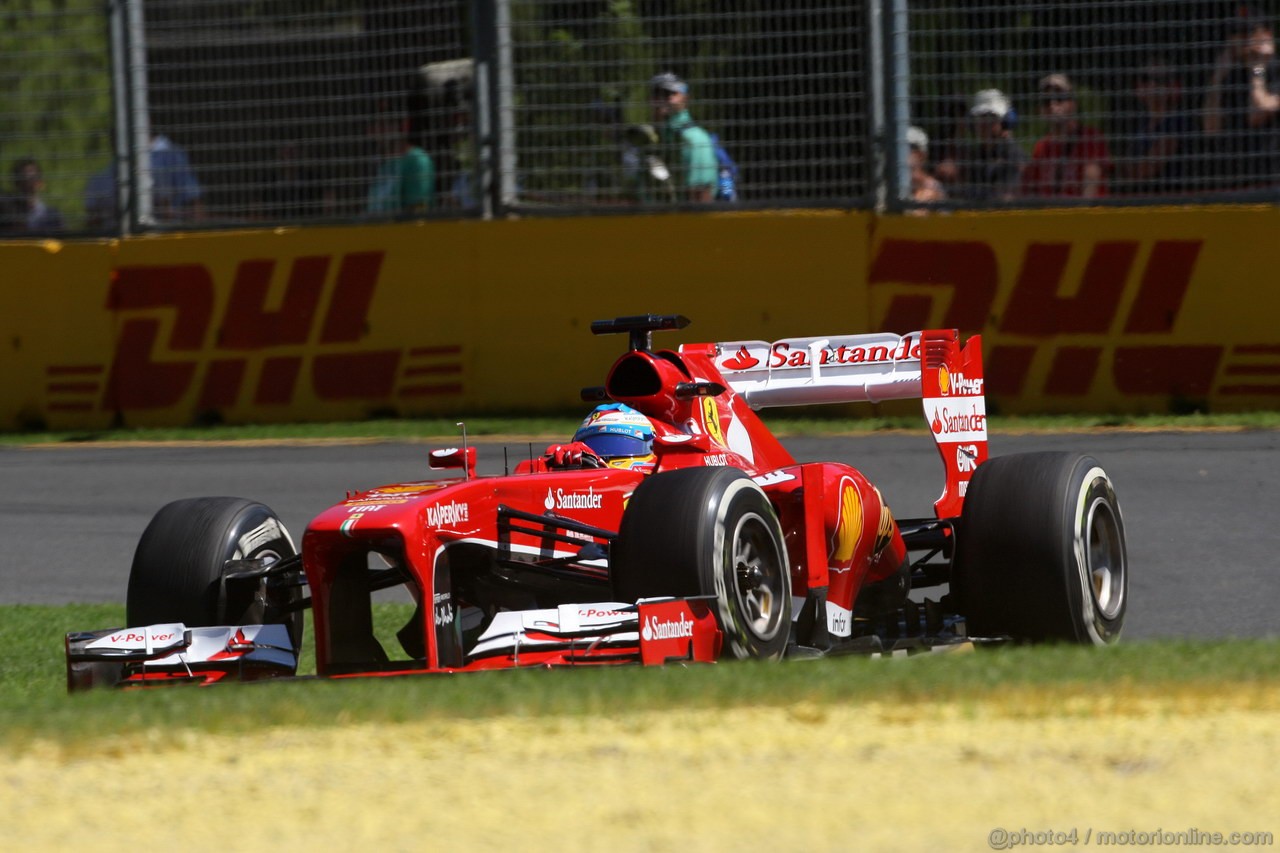 GP AUSTRALIA, 15.03.2013- Prove Libere 1, Fernando Alonso (ESP) Ferrari F138 