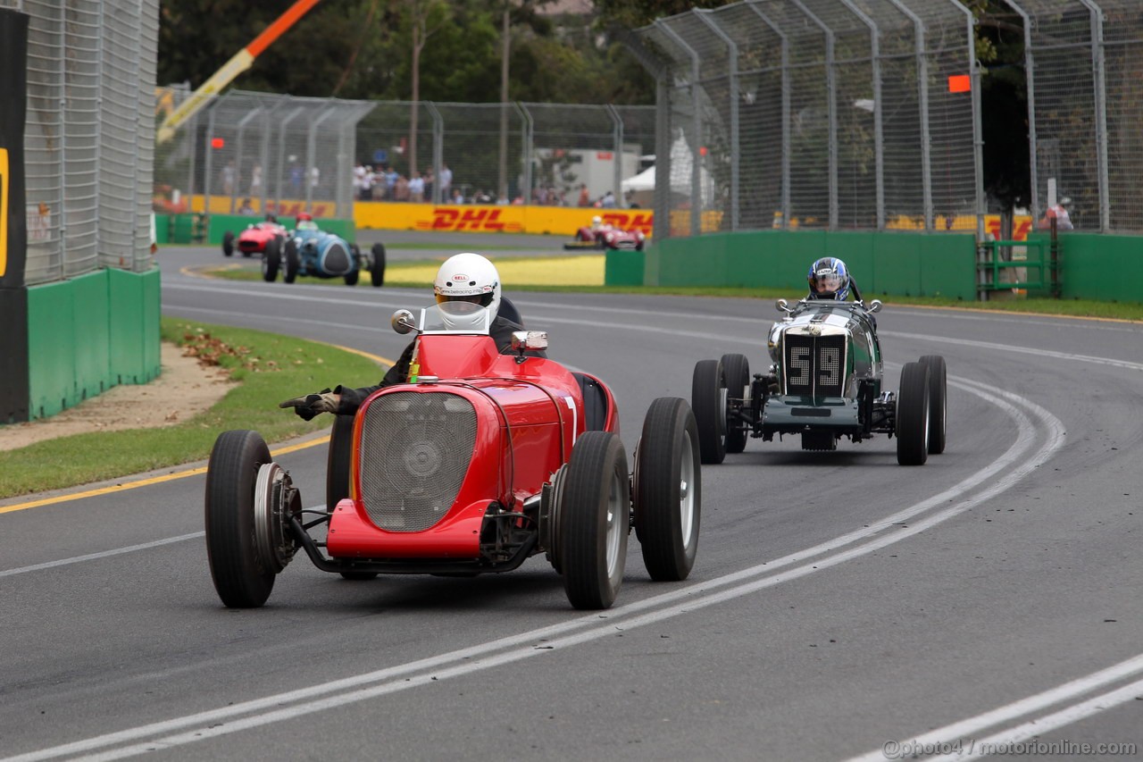 GP AUSTRALIA, 15.03.2013- Prove Libere 1, Historic car parade