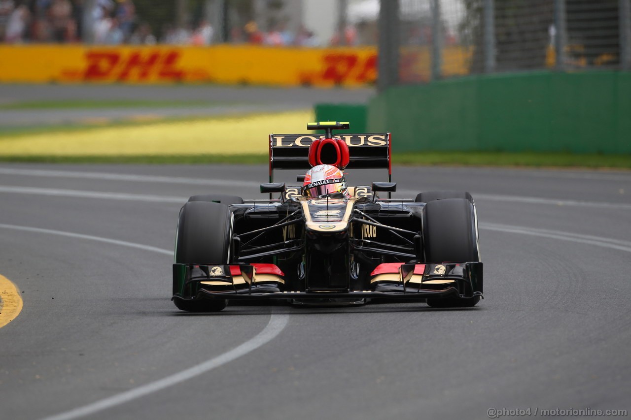 GP AUSTRALIA, 15.03.2013- Prove Libere 1, Romain Grosjean (FRA) Lotus F1 Team E21 
