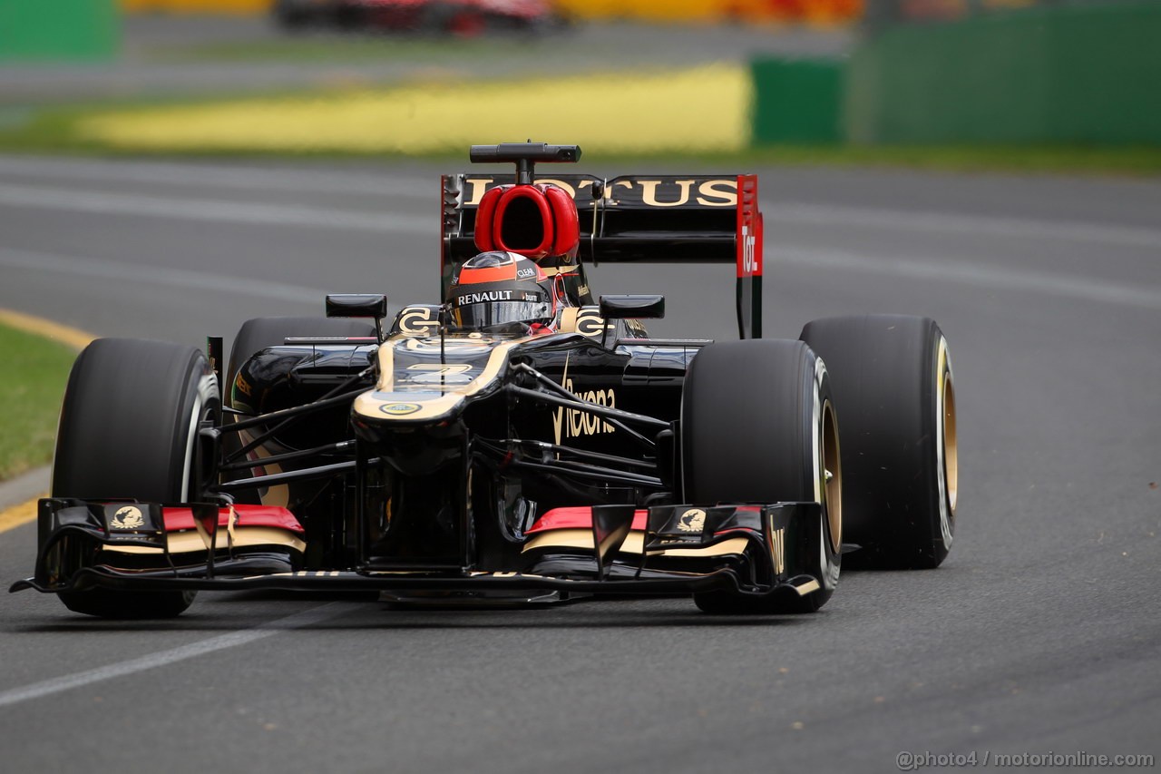 GP AUSTRALIA, 15.03.2013- Prove Libere 1, Kimi Raikkonen (FIN) Lotus F1 Team E21 