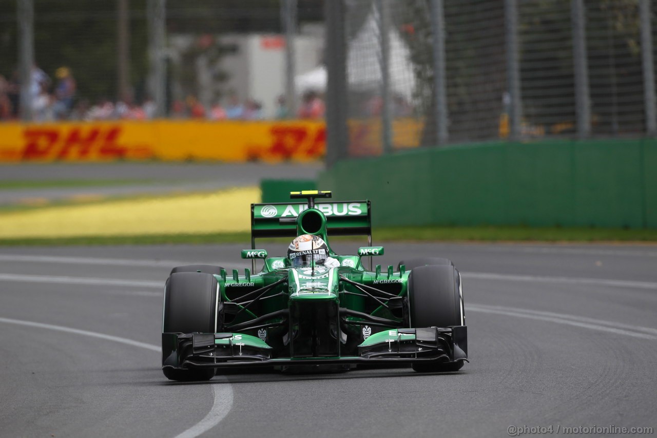 GP AUSTRALIA, 15.03.2013- Prove Libere 1, Giedo Van der Garde (NED), Caterham F1 Team CT03 