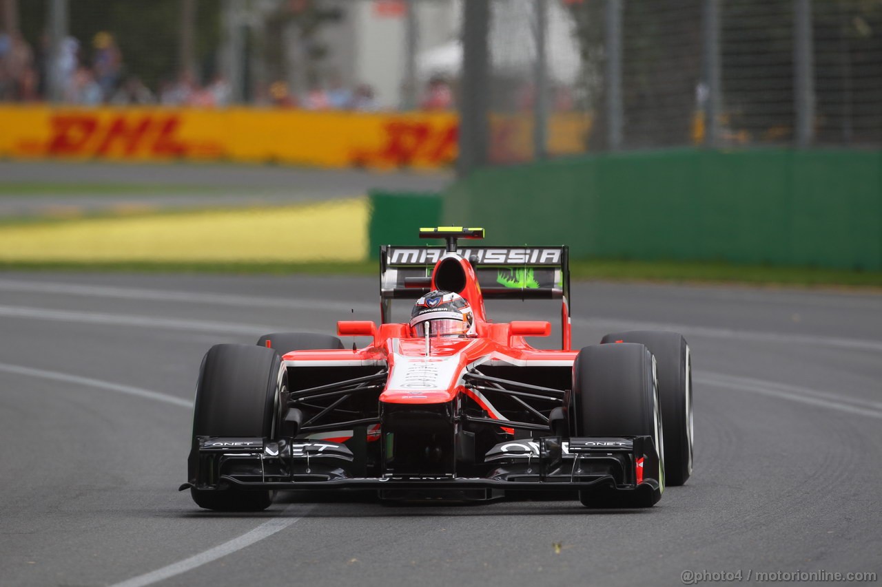 GP AUSTRALIA, 15.03.2013- Prove Libere 1, Max Chilton (GBR), Marussia F1 Team MR02 